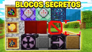 🙀 COMO PEGAR 15 BLOCOS SECRETOS do MINECRAFT PE JAVA PS4 XBOX e Windows 10 [upl. by Amity]