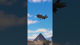 US Air Force Jet F35 amazing landing in Las Vegas [upl. by Fiore]