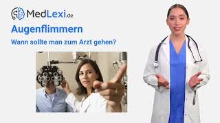 Augenflimmern  Das kannst du tun  Wann zum Arzt  Ursachen amp Behandlung amp Therapie [upl. by Eugnimod766]