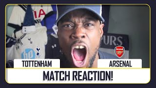 EXPRESSIONS UNCHAINED Tottenham 2 vs Arsenal 1 EXPRESSIONS MATCH REACTION [upl. by Ahsoek328]