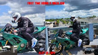 First TIme Ever Riding a Ninja 650 Gets Fruity [upl. by Nyltiak]