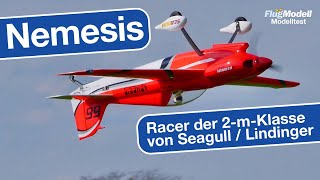 Nemesis Racer der 2mKlasse mit 6sAntrieb von Seagull  Lindinger – Test in FlugModell 10112023 [upl. by Lotsirb]