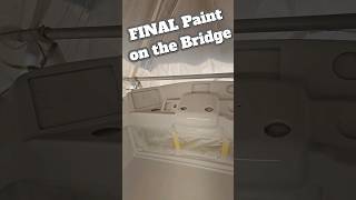 👀 SEE the FINAL Paint on the Bridge BERTRAM 31 with AwlGrip FINISH bertram awlgrip finishing [upl. by Cherida]