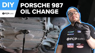 Porsche 987 Cayman Oil Change DIY 20062008 Porsche 9871 Cayman [upl. by Yewed378]