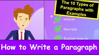 How to Write a Paragraph The 10 Types of Paragraphs ⭐⭐⭐⭐⭐ [upl. by Nylesoy127]