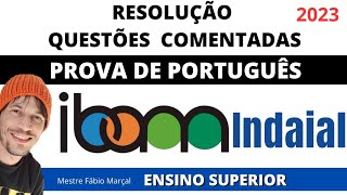 ❎️ IBAM Português  Questões comentadas  INDAIAL  2023 [upl. by Pirri537]