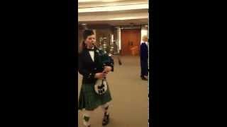 Michigan Bagpiper Irish wedding quotWhen Irish Eyes are Smilingquot [upl. by Frantz]