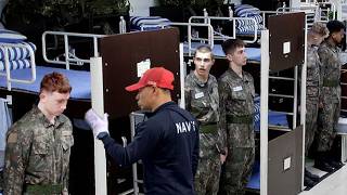 British Students join Korean Navy Boot Camp Day 1 [upl. by Attem]