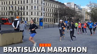 ČSOB Bratislava Marathon 2023 10 km Race  Long Video [upl. by Dermott]