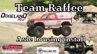 TRX4 Team Raffee metal axle housing install and test [upl. by Aicetel]