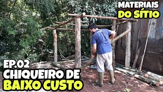 CHIQUEIRO DE PORCO  RUSTICO BAIXO CUSTO parte 2  SIMPLES E FÁCIL DE FAZER  materiais do sítio [upl. by Neumark]