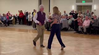 Jackie McGee and Charlie Womble Carolina Shag Dance Exhibition at Hilton Head Classic January 2022 [upl. by Leora415]