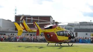 décollage hélicoptère EC145 SDIS 01 AIN sécurité civile bourg en bresse eurocopter [upl. by Buehler13]