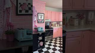 All New RETRO Kitchen Appliances  Turning my Kitchen into a 50s Diner Part 20 shorts [upl. by Quitt746]