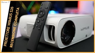 Proiettore WiMiUs S26 1080P  9800 Lumen  la recensione completa  Home Cinema [upl. by Novat375]