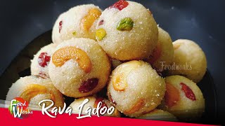 Rava Ladoo  Sooji Ladoo  Quick Indian Sweets [upl. by Laamak]