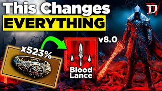 Sacrilegious Lance  Best Overpower Necromancer Build Guide Season 2 Diablo 4 [upl. by Isia308]