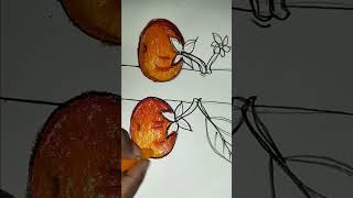 Tomato drawing  drawing shortsadoptme viralvideo tranding art painting easydrawing drawee 12 [upl. by Nolrah]