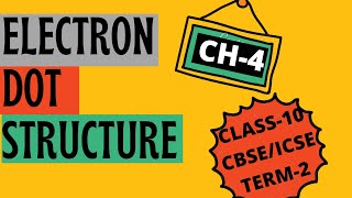 ELECTRON DOT STRUCTURE CLASS 10  LEWIS STRUCTURE  CBSE CH4 SCIENCE  CARBON COMPOUNDS  TERM2 [upl. by Anyt]