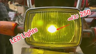 LED Fog Light on bike  how to install Fog Light on bike  yellow and white [upl. by Aenat899]