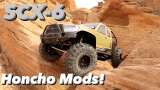 Axial SCX6 Honcho Crawling with New Mods [upl. by Ande]