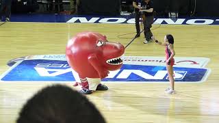 Toronto Raptors mascot eating cheerleader  FUNNY [upl. by Kinzer583]