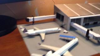 1200 Scale Airport Terminal with Jetways [upl. by Eetnahs]