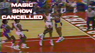 80s Michael Jordan dominates the Los Angeles Lakers  A HOF Battle in Chicago [upl. by Anaugahs]