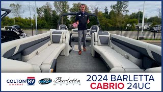 2024 Barletta Cabrio 24UC Pontoon Boat Tour [upl. by Nasaj]