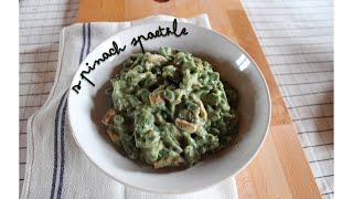 VEGAN SPINACH SPAETZLE🌿 SPAETZLE DI SPINACI easy hearty and delicious ITAENG [upl. by Kentigerma]