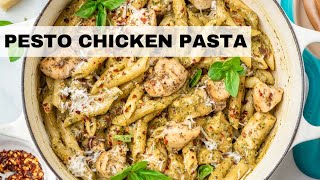 Creamy Chicken Pesto Pasta ready in 15 minutes Pesto Pasta Recipe [upl. by Yarahs]