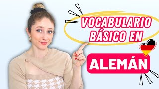 TOP 100 Palabras Básicas en Alemán y Pronunciación Parte 1  Curso de Alemán Básico 🇩🇪 [upl. by Nothgierc]