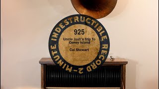 Rural story quotUncle Joshs Trip To Coney Islandquot Cal Stewart Indestructible cylinder record 925 [upl. by Ramled]