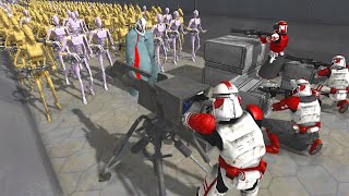 Can Clone Army hold DEATH TUNNEL vs Ship Boarding Invasion  Men of War Star Wars Mod [upl. by Damalus]