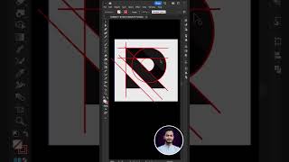 R logo design in adobe illustrator illustrator tanvirahmad logodesign logo [upl. by Aedrahs366]