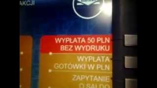 Instrukcja wypłaty euro z bankomatu Euronetu [upl. by Nnylrefinnej]