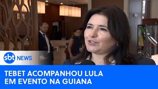 Tebet e Lula fortalecem diálogo para melhorar integração de rotas sulamericanas na Caricom [upl. by Ilsel]