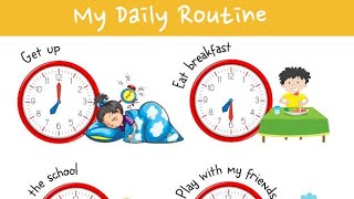 Daily Routine for kids and toddlers l god habits daily routine song  nursery rhyme for kids habit [upl. by Aitercal]