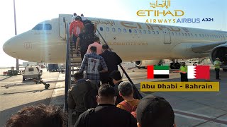 Trip Report  Etihad Airways A321  Abu Dhabi  Bahrain  Economy  4K [upl. by Mungam688]