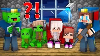 Who Killed Mikey Family  JJ Policeman Family Investigation in Minecraft  Maizen [upl. by Matrona789]