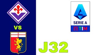 Fiorentina 11 Genoa en vivo  Serie A Jornada 32 [upl. by Znerol738]