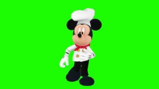 mickey walk animated front chroma [upl. by Oyr]