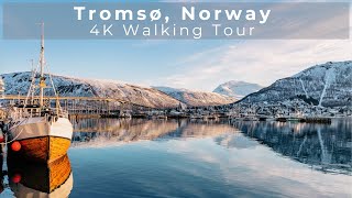 Tromsø Norway Snowy Winter Walking Tour  4K [upl. by Ful472]