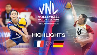 🇫🇷 FRA vs 🇩🇪 GER  Highlights  Week 1  Womens VNL 2024 [upl. by Cecile]