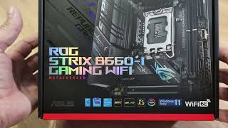 ASUS ROG STRIX B660I GAMING WIFI распаковка [upl. by Rilda914]