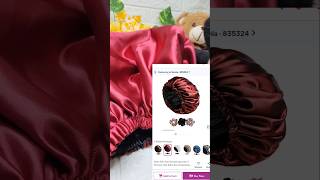 MEESHO Satin Bonnet Cap rs 140 shorts meesho ytshorts youtubeshorts ytshorts cap haul trend [upl. by Michaella]