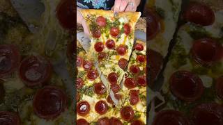 The PESTO PEPPERONI HOT HONEY PIZZA from Frank amp Danny’s Pizza on Staten Island NYC DEVOURPOWER [upl. by Austine]