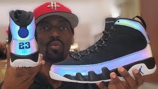 AIR JORDAN 9 BLUE RACER EARLY REVIEW [upl. by Bibi]