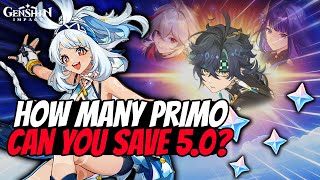 How Many Primogems Can You Save In Patch 50  Genshin Impact [upl. by Wolcott]