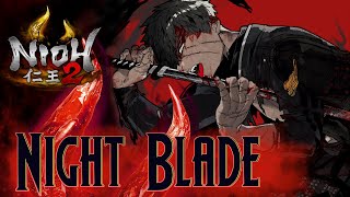 Nioh 2  Night Blade POWERFUL SwordKatana Build Build Guide 仁王2 [upl. by Lleynod263]